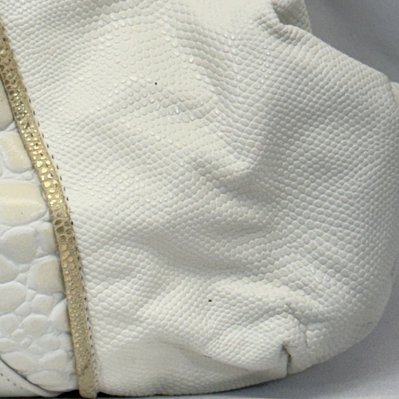 Vintage NWOT Fifth Avenue‎ Purse White Gold Trim Leather Patchwork Shoulder Bag main image 6